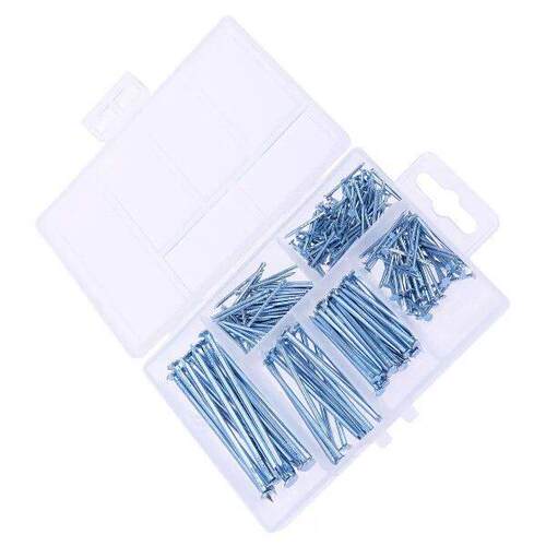 240 pcs Round Head Iron Nails Assortment Kit for