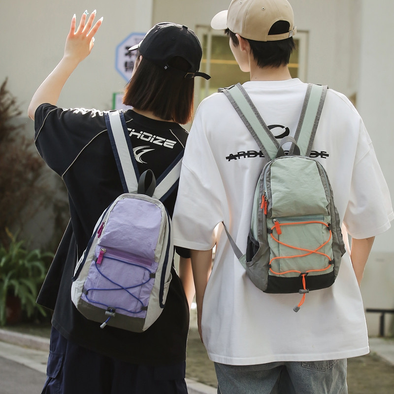 旅行户外双肩包女轻便登山包爬山小巧背包徒步运动骑行书包春游包