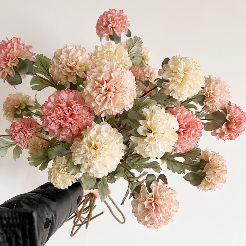 装饰花天竺菊大丽菊仿真花洋菊绢花插花假花小清新婚庆摄影花艺