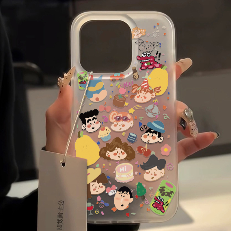 苹果17promax磨砂卡通手机壳