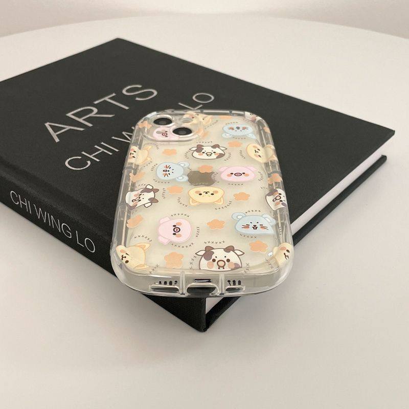 卡通可爱动物适用苹果17promax手机壳iPhone16硅胶软壳15pro全包保护套17air防摔保护套14肥皂壳13/12小众女,3C数码配件,手机保护套/壳,淘宝优惠券,粉丝福利购,淘宝优惠卷