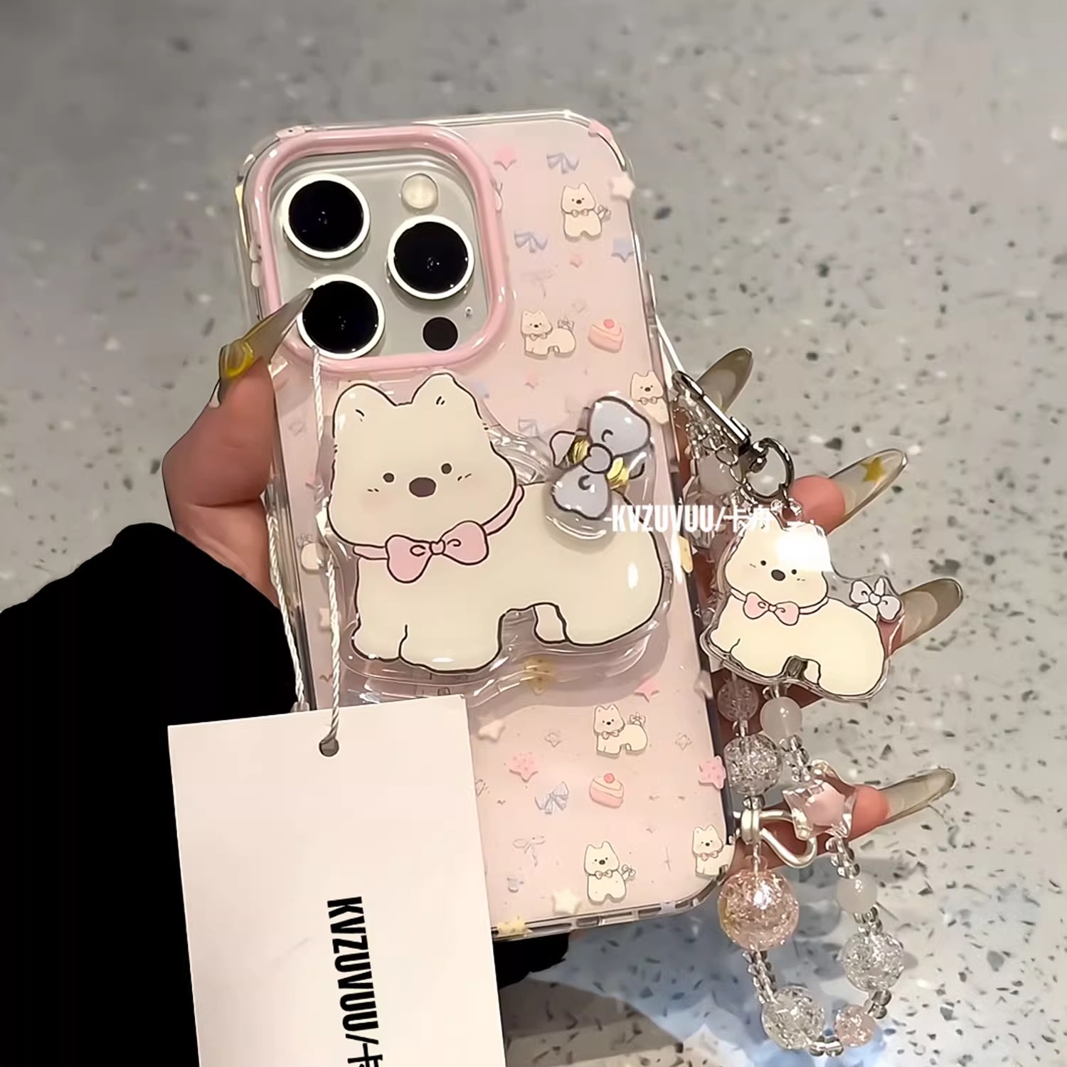 蝴蝶结西高地苹果16promax手机壳