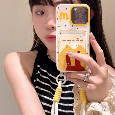 ins简约风麦门M记苹果17手机壳