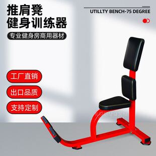 健身房商用健身器材75度上斜哑铃练习凳推肩椅直角凳商用悍马器械