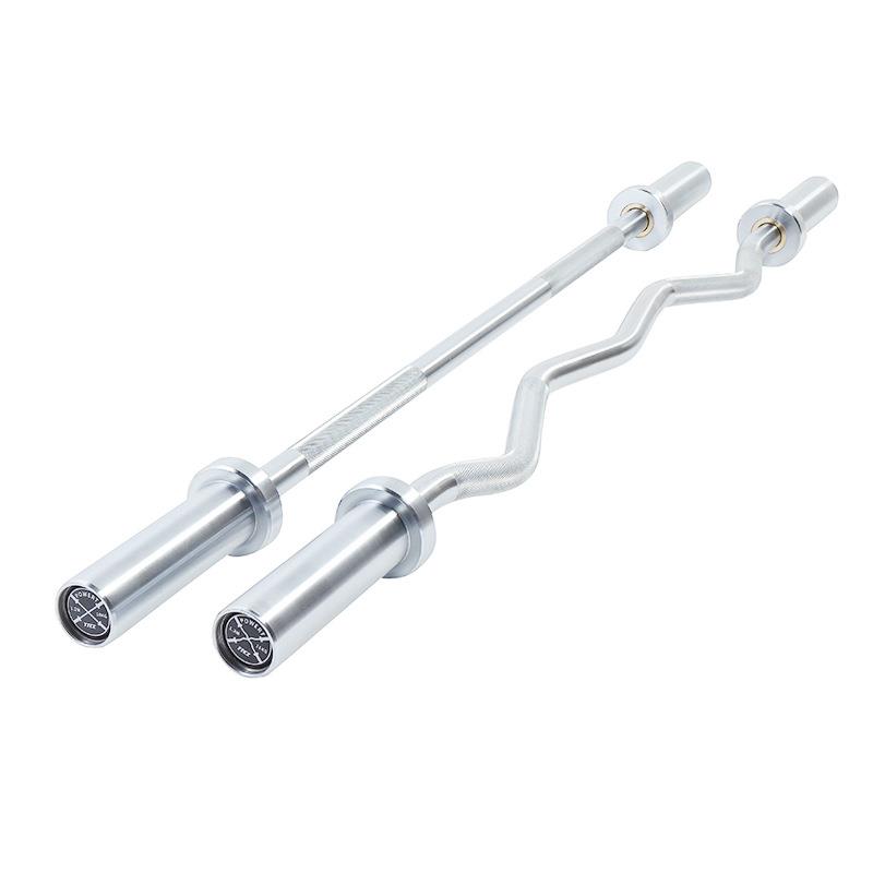 工厂1.2米直杆曲臂杆电镀硬铬杠铃杆臀推臀桥负重奥杆健身器材