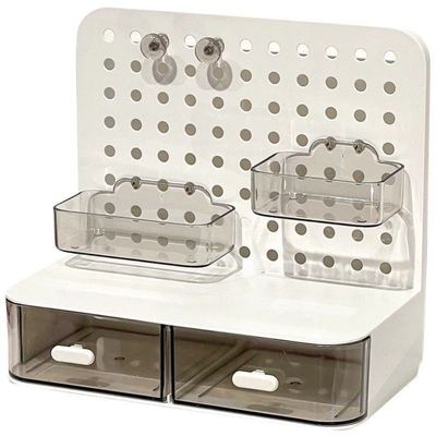 吃谷人桌面收纳盒谷子小痛柜吧唧展示支架桌面抽屉小卡收纳展示盒