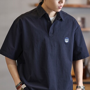 neith 宽松户外休闲翻领衬衫 BIAS速干短袖 男夏季 T恤 POLO衫 潮牌it