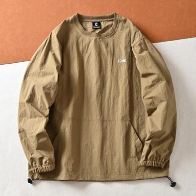 MAROLIO~不挑身材！ 户外机能DWR防水抗风男休闲圆领卫衣百搭秋