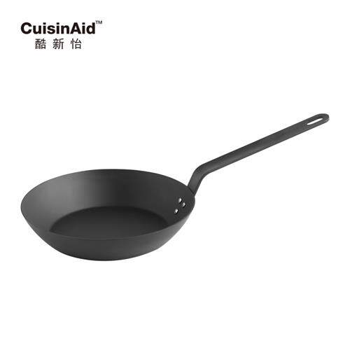酷新怡纯铁牛排煎锅烙饼平底锅物理不沾法式无涂层锅不易锈可烤箱