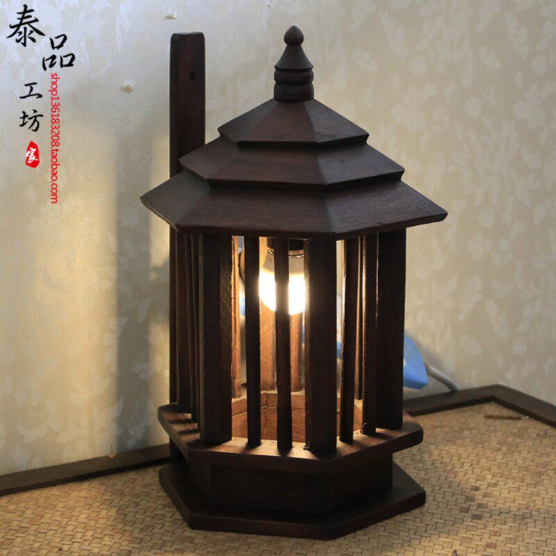 东南亚风格木制壁灯 泰国进口实木家居酒店酒吧走廊庭院创意灯饰