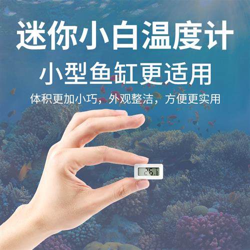 牧龙居鱼缸温度计高精准度智能水族箱养鱼测温电子感应器小巧