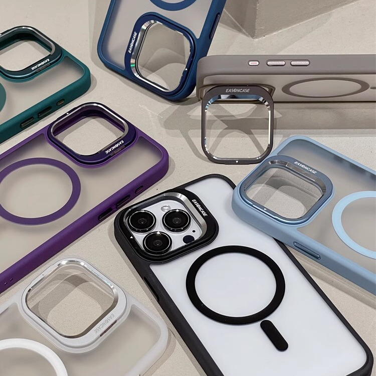 隐形支架磁吸外壳适用苹果15Pro手机壳iPhone14Promax镜头全包16pro新款12保护套15小众pm男女14超薄16防13