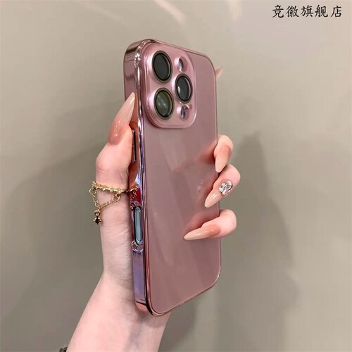 ins高级轻奢水晶玻璃iPhone16promax苹果17手机壳14pro新款11磁吸12情侣13男女14网红爆款15ProMax防摔套适用
