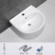 立柱盆卫生间阳台陶瓷洗手面盆落地式 洗脸盆 三角转角小户型立柱式
