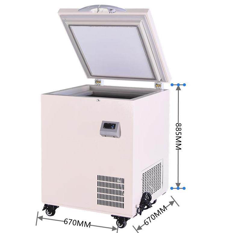 60L 实验室超低温冰箱小型下-80℃ 箱工业零冰 小容量冰柜