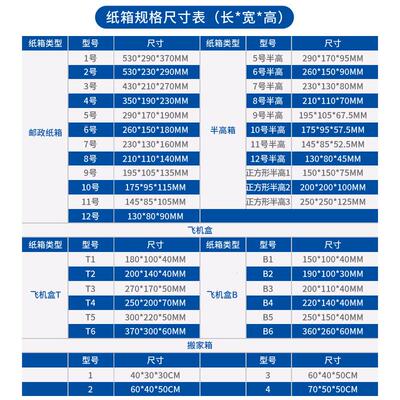 7758号快纸特箱邮纸政 物递流打包箱硬瓦楞三五层包装大纸箱子现