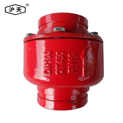 沪天阀门 沟槽消声止回阀H81X 卡套式止回阀DN80 卫生级止回阀