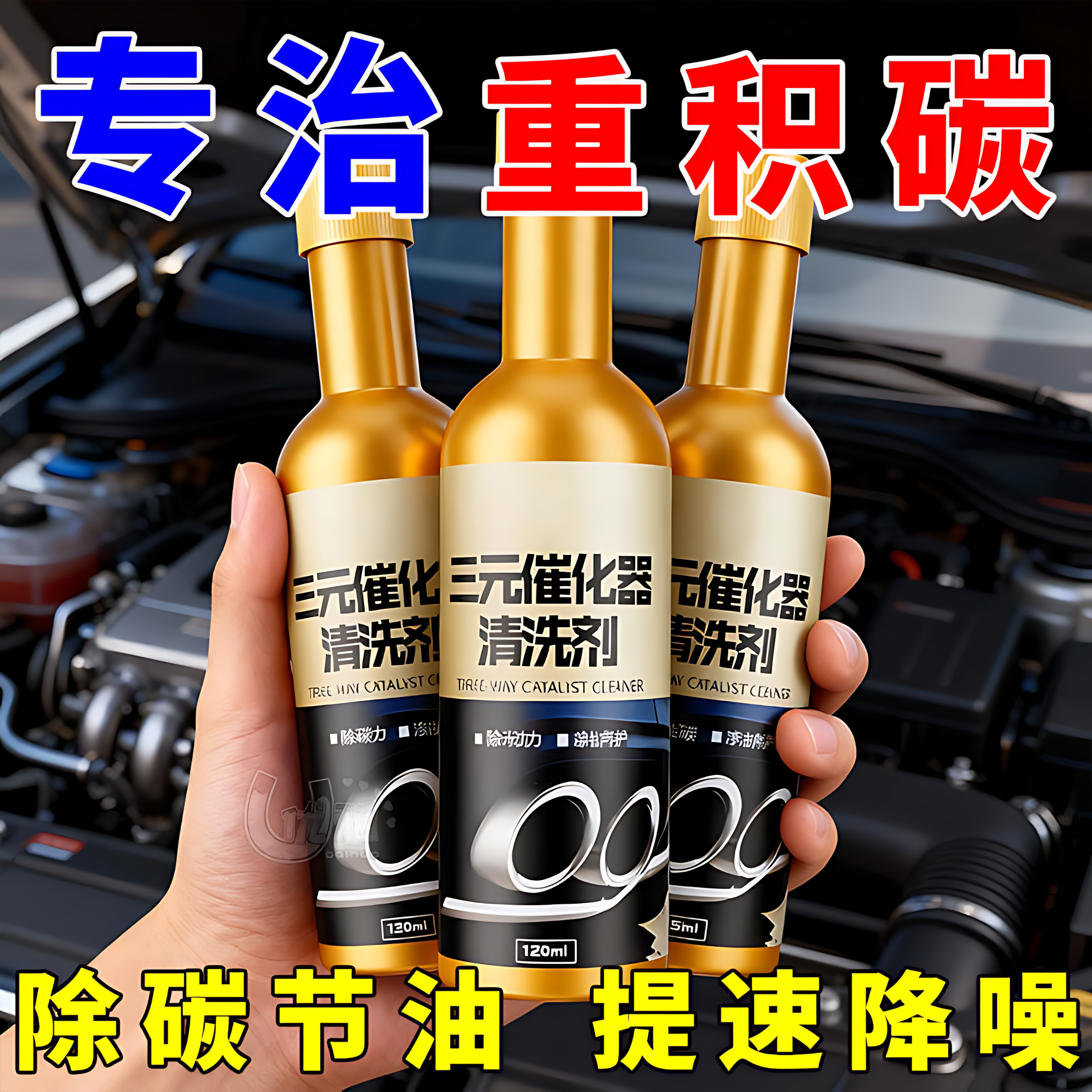 新款三元催化清洗剂燃油宝除积碳汽车免拆发动机内部化油器清洁剂
