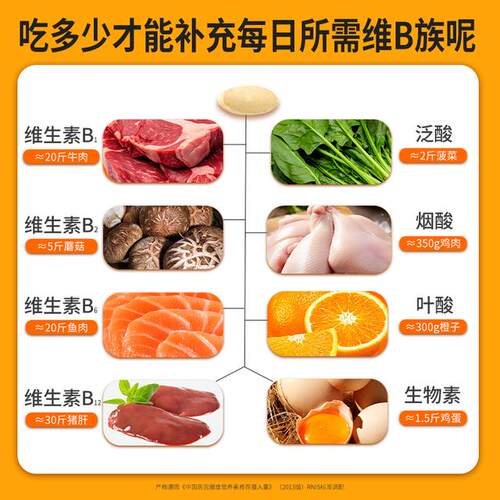 仁和维生素b族含8种维Bb1b2b6b12生物素谷胱甘肽水飞蓟