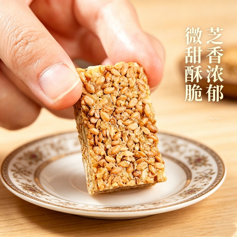 【买50包送50包】亚麻籽核桃酥怀旧手工制作坚果酥代餐零食独立包