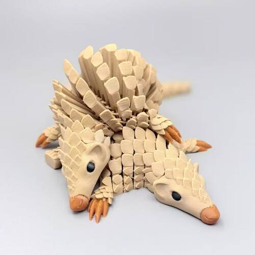 3D打印新款穿山洞甲关节可动仿真