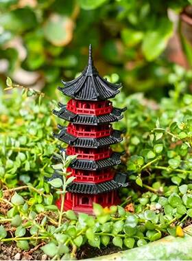 3D打印宝塔中式古建筑模型摆件