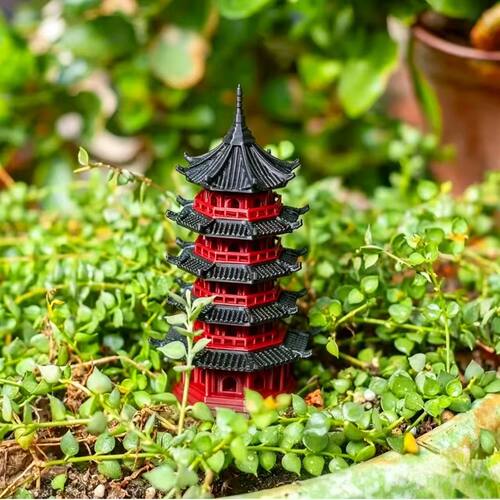 3D打印宝塔中式古建筑模型摆件