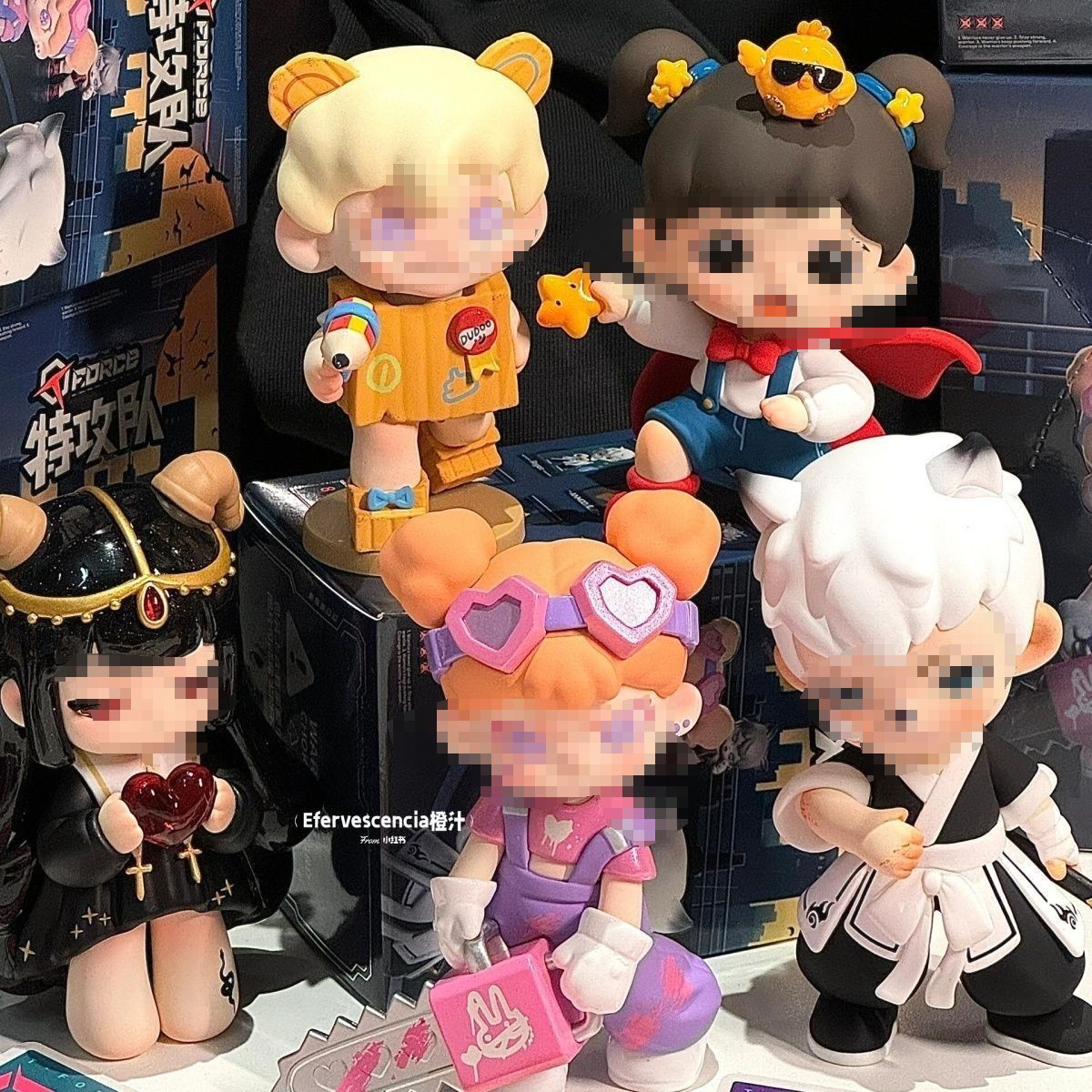 日本MUJIETNT特工队盲盒全明星摆件可爱玩具公仔手办创意女孩生日