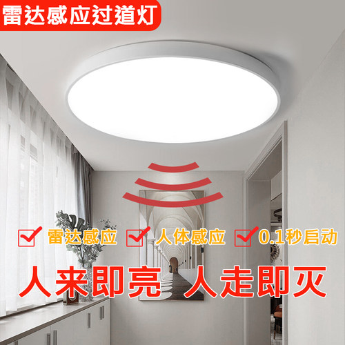 智能吸顶灯LED过道走廊具楼梯入
