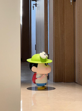 青蛙蜡笔小新摆件入户门玄关摆件客厅桌面装饰电视柜饰品家居好物