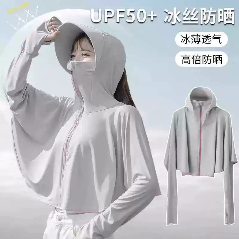 遮阳帽女夏季2025新款防晒面罩帽子一体护颈防紫外线骑车太阳帽