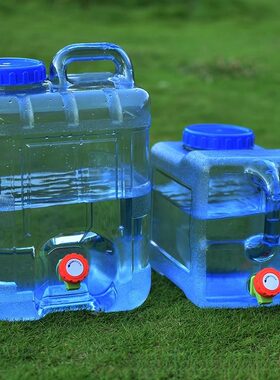 户外水桶车载自驾储水箱纯矿泉水家用储水用蓄水塑料桶带盖带龙头
