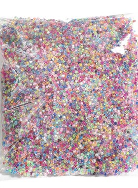 DIY串珠配件透明幻彩染芯米珠十字绣玻璃小米珠diy散珠子手工制作