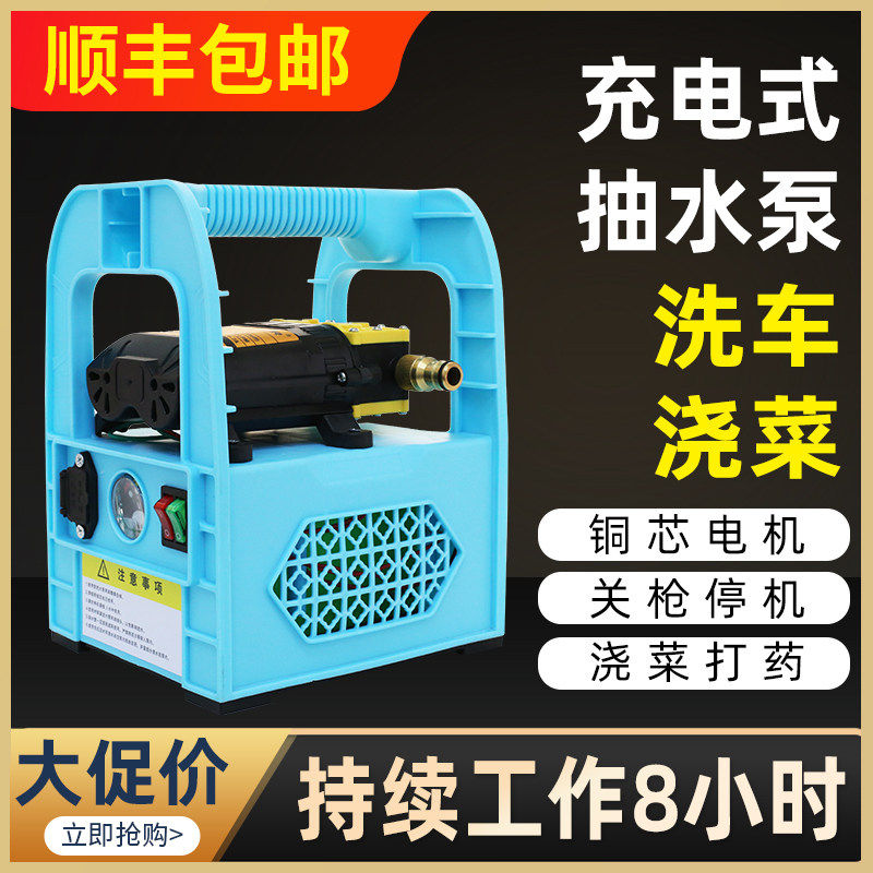 德国进口充电式手提泵便携式洗车浇菜户外抽水机喷雾器自动抽水泵