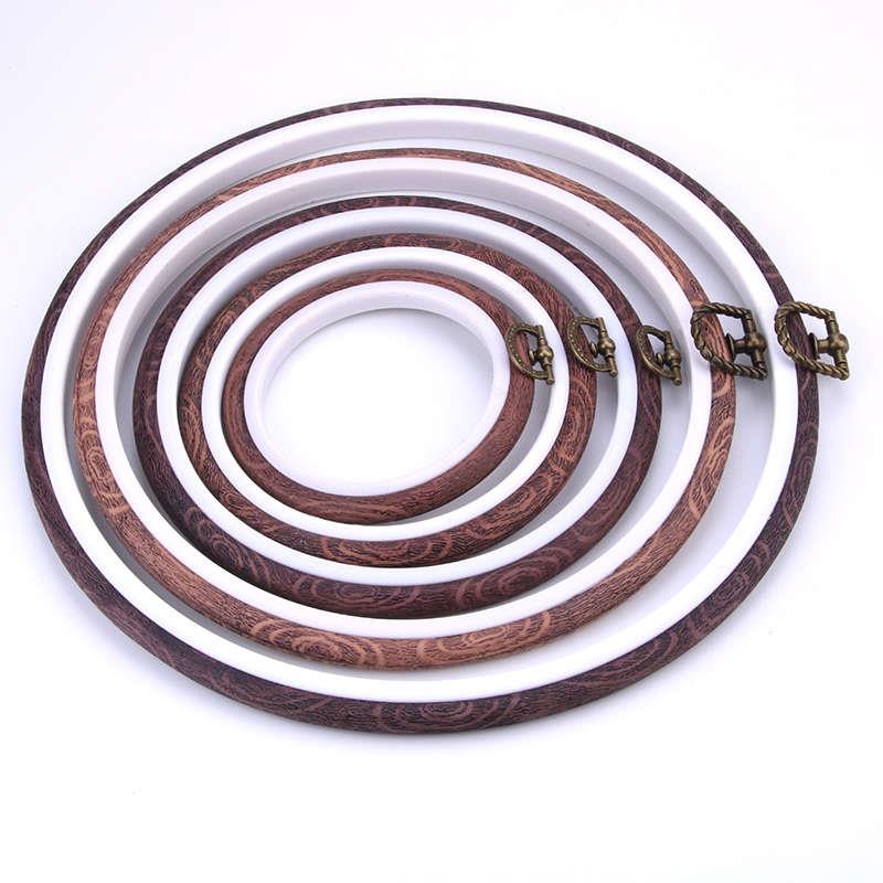 复古刺绣花绷花撑子仿古绣圈绣框架画框展示绣绷椭圆形装饰绣棚