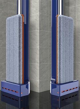 新款免手洗拖把懒人拖地神器家用平板拖布干湿两用吸水墩布一拖净