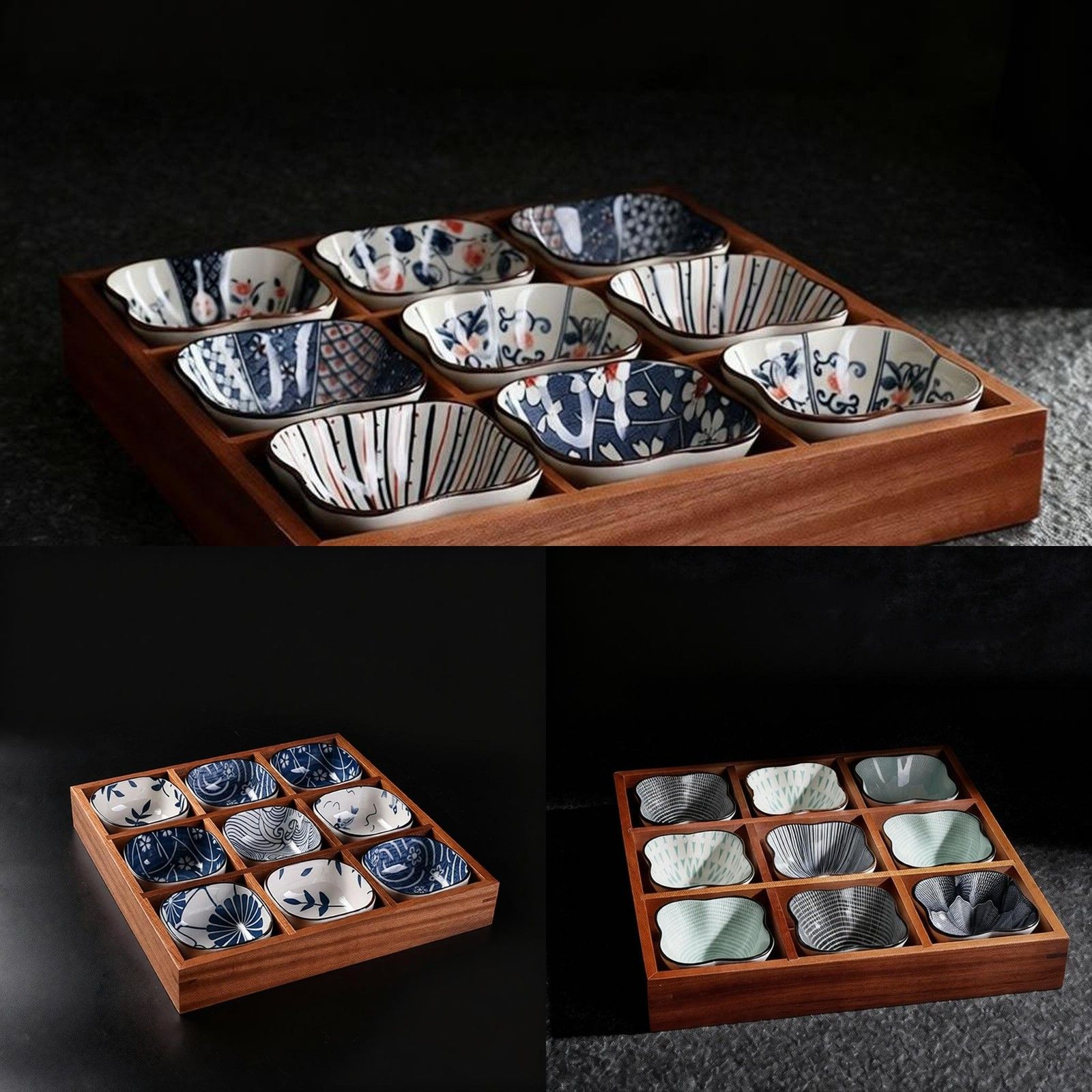 围炉煮茶中式茶点盘木质