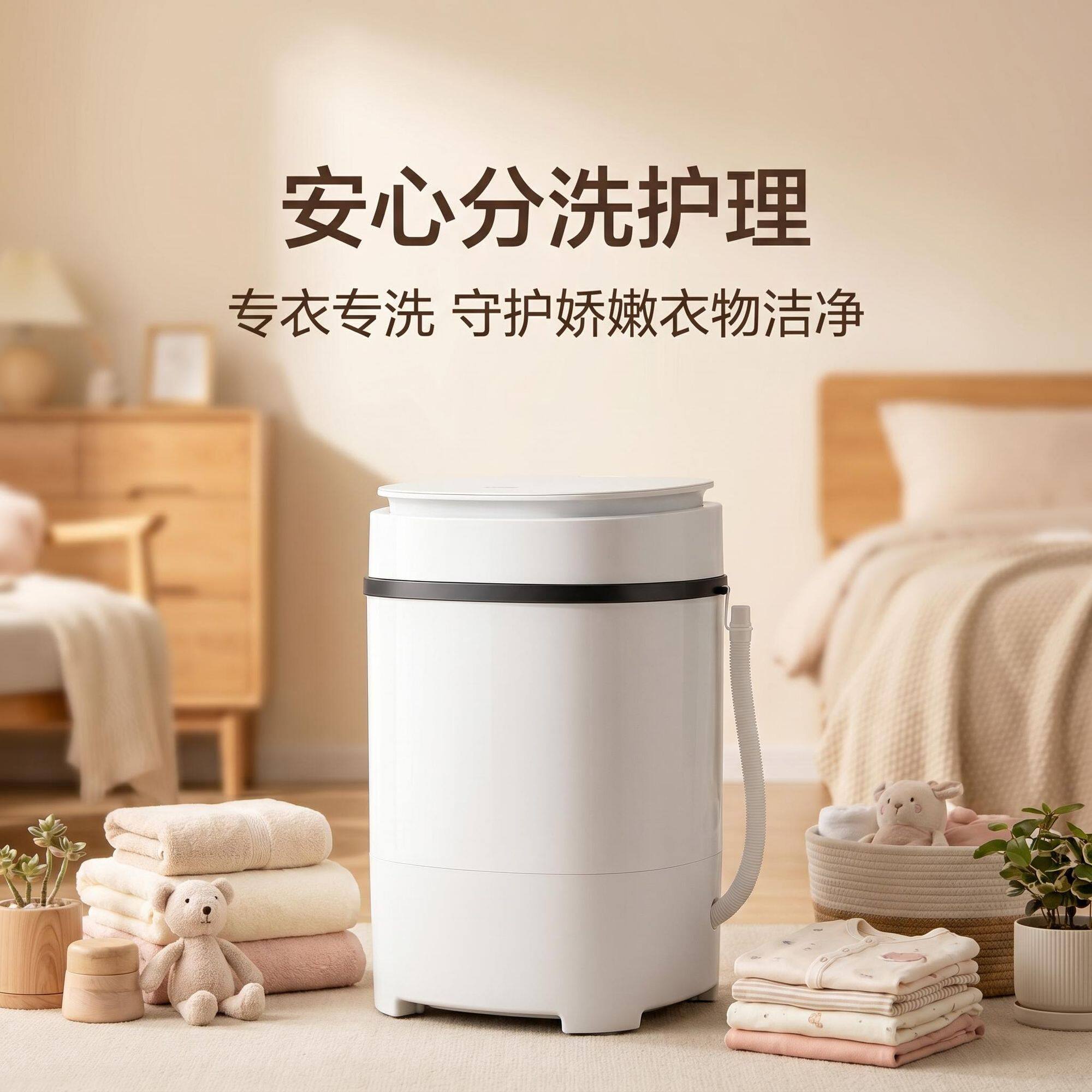 松上家用半自动单桶小型