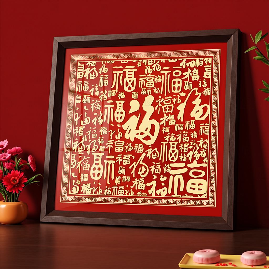 百福图新年喜庆送长辈客