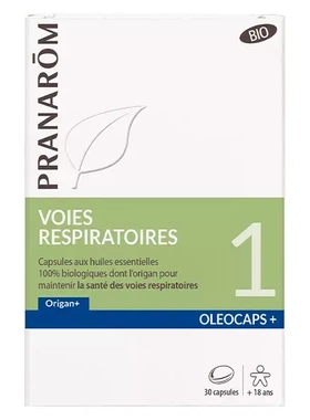 法国本土版Pranarom 1号有机精油胶囊 调理呼吸道