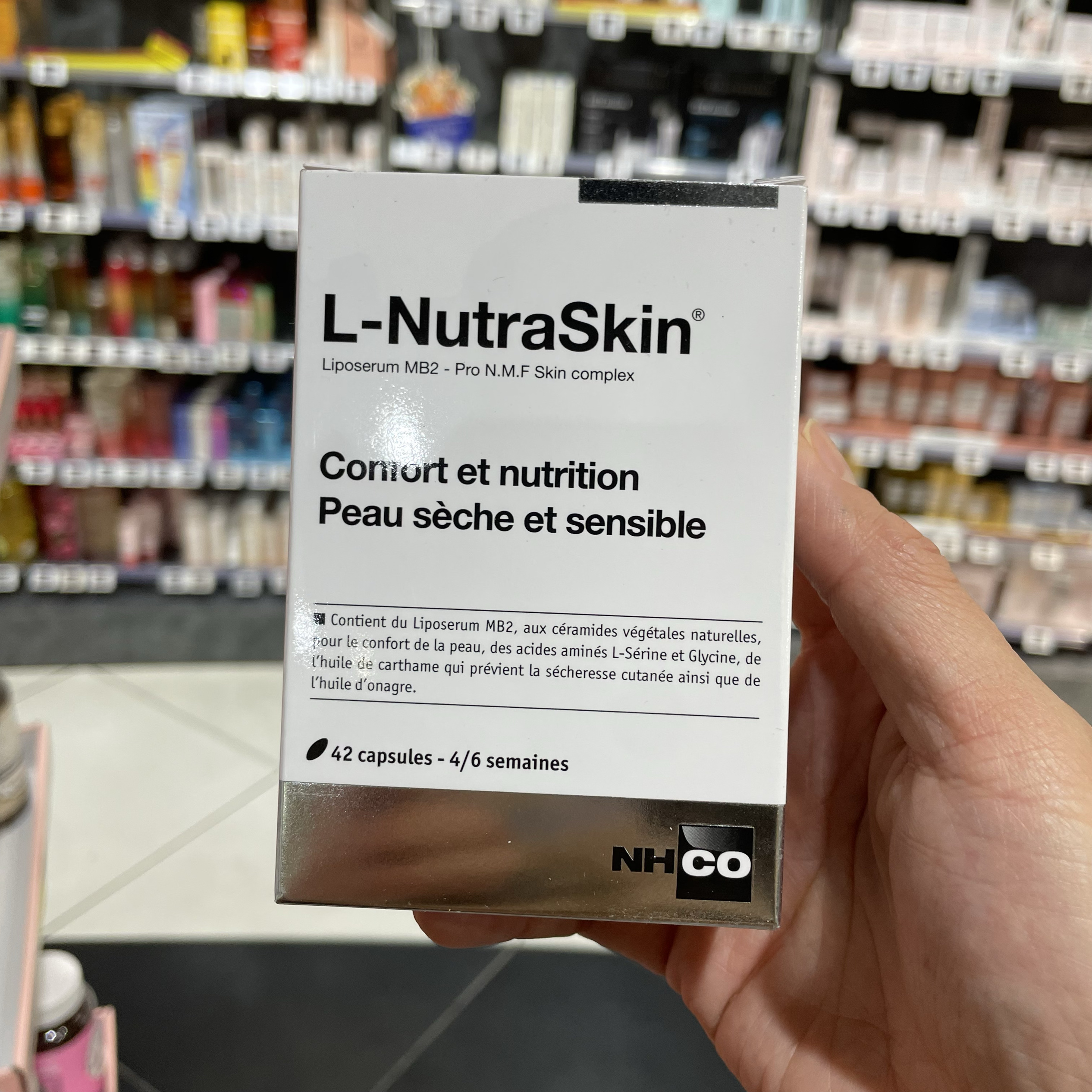 法国本土版NHCO NutraSkin干性皮肤营养补充胶囊42粒柔软舒缓皮肤