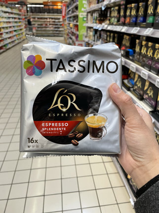 法国版Tassimo胶囊咖啡spendente美式意式浓缩7度咖啡16小杯