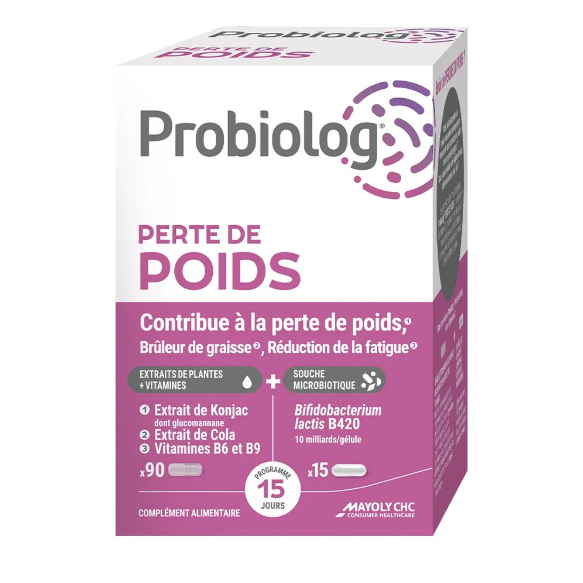 法国本土版Probiolog燃瘦纤体排D小红菌成人益生菌90粒15袋冻干粉
