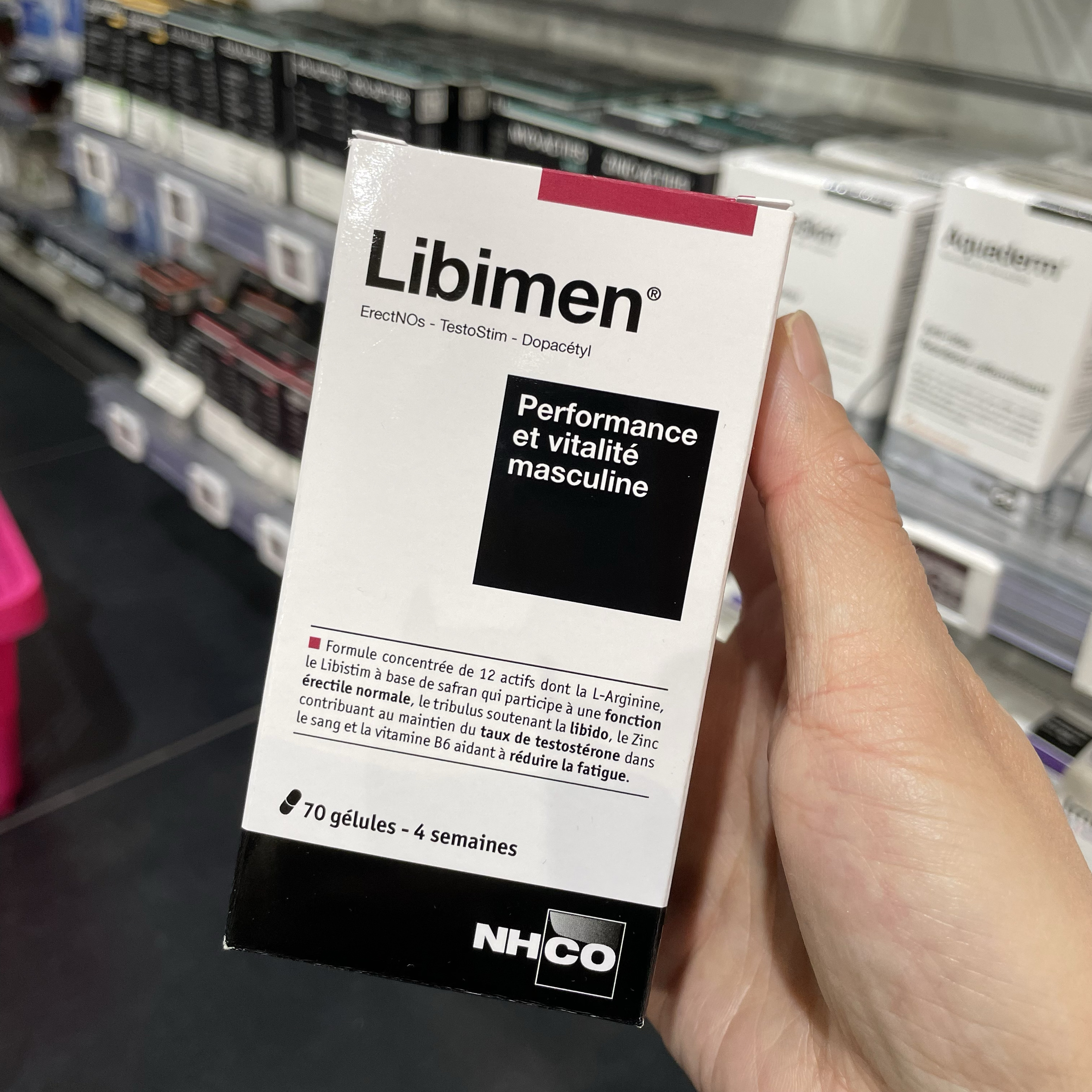 法国NHCO Libimen藏红花蒺藜精氨酸胶囊70粒