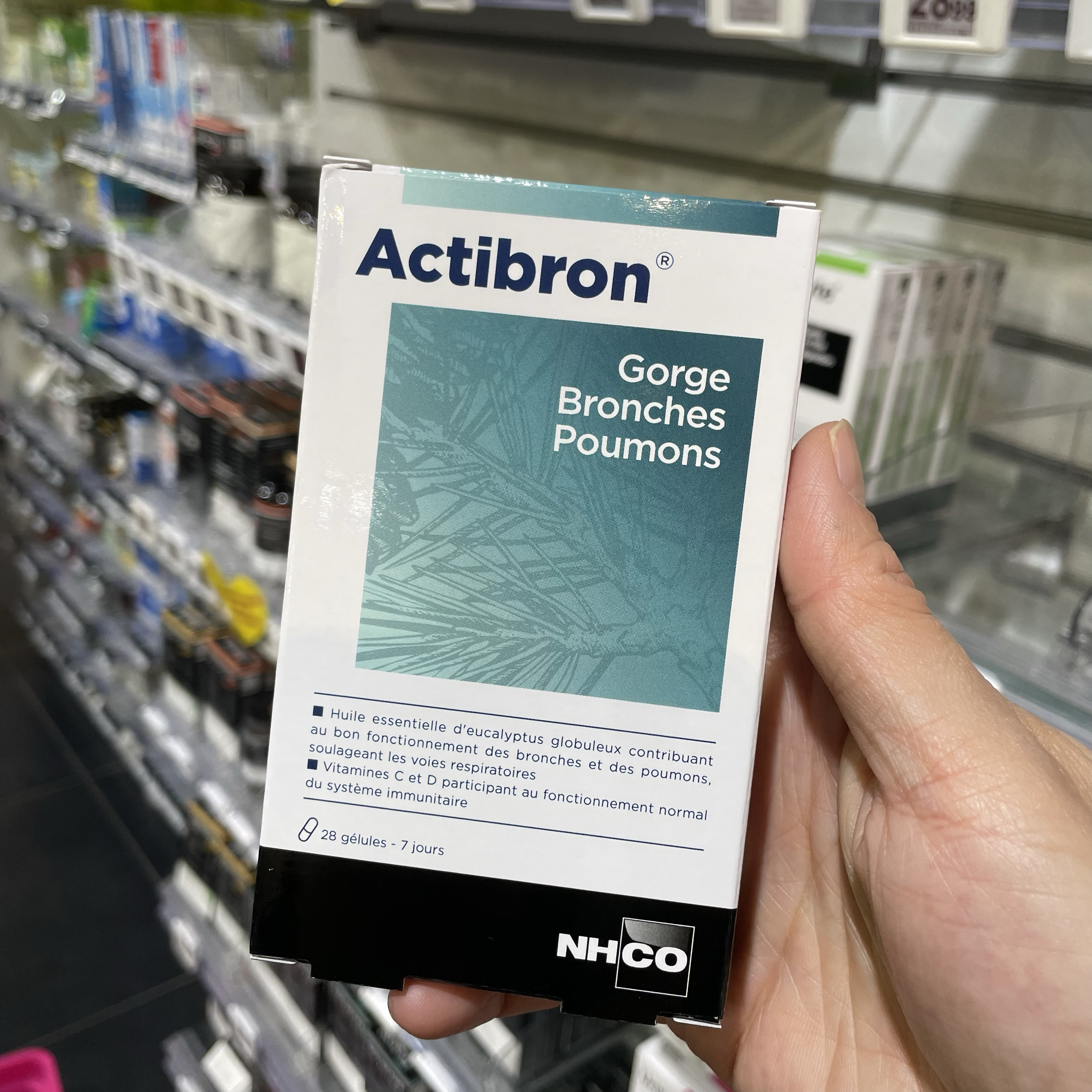 法国本土版NHCO ACTIBRON 缓解呼吸道不适 提高免疫力28粒
