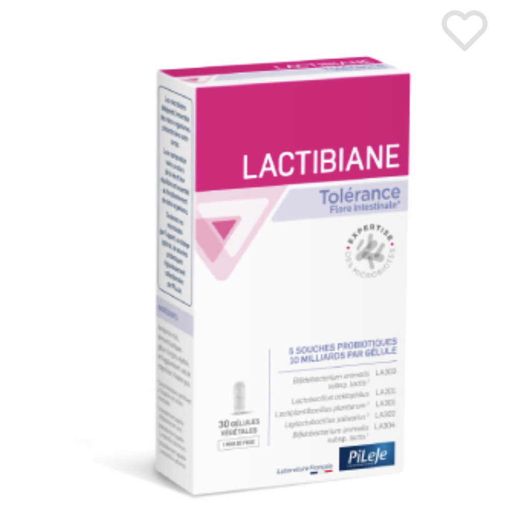 法国本土Pileje Lactibiane Referenc肠胃益生菌减少胀气30粒