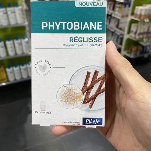 法国本土版Pileje Phytobiane Réglisse 纳瓦拉甘草15粒