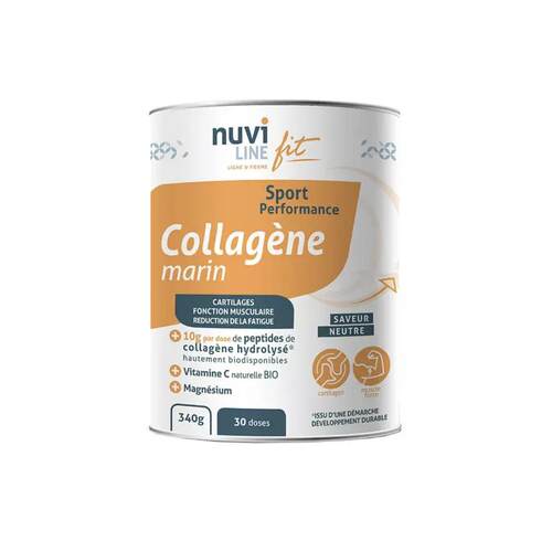 法国本土版Nuviline 运动健身 海洋骨胶原蛋白 强壮骨骼肌肉340g