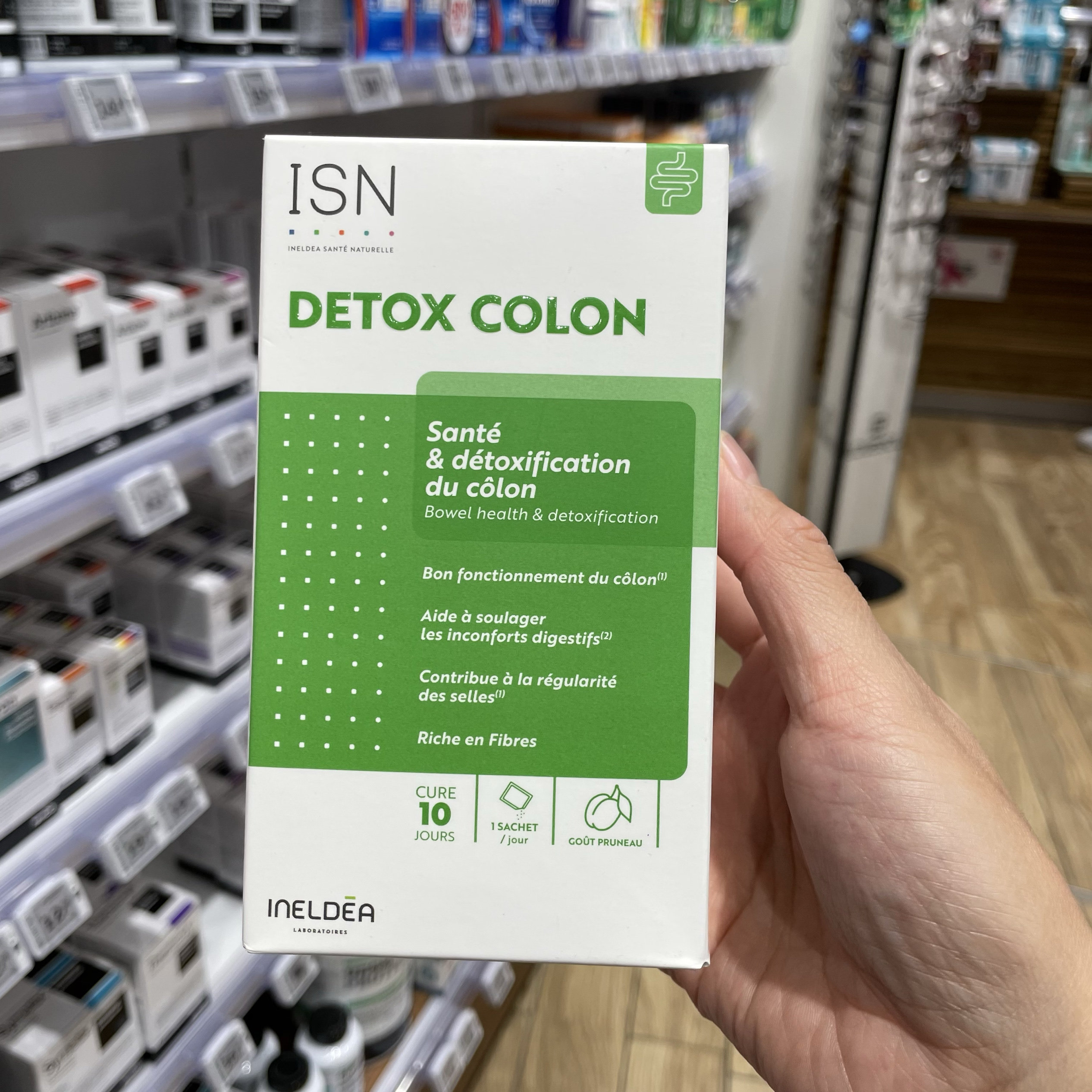 法国本土版ISN detox自然排毒和净化肠道  缓解肠道不适 10袋