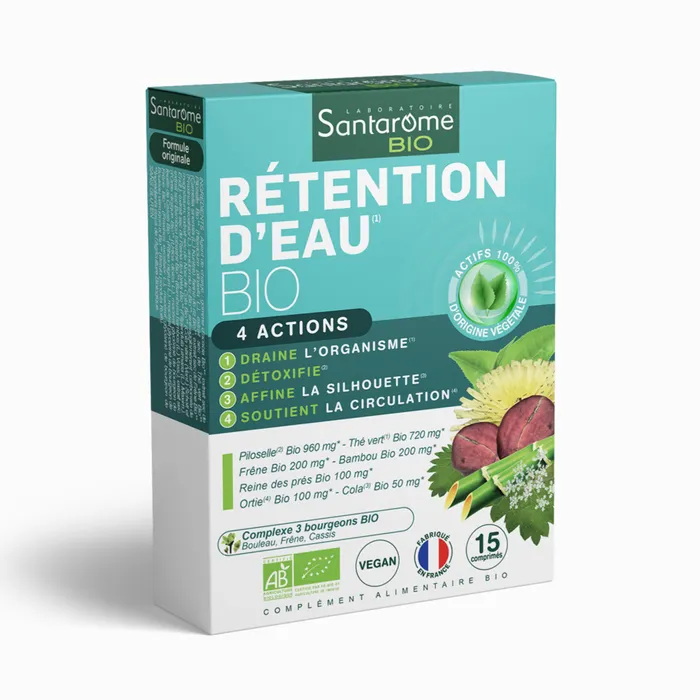 法国Santarome Rétention d'Eau Bio15片腿部排水 塑形 促进循环